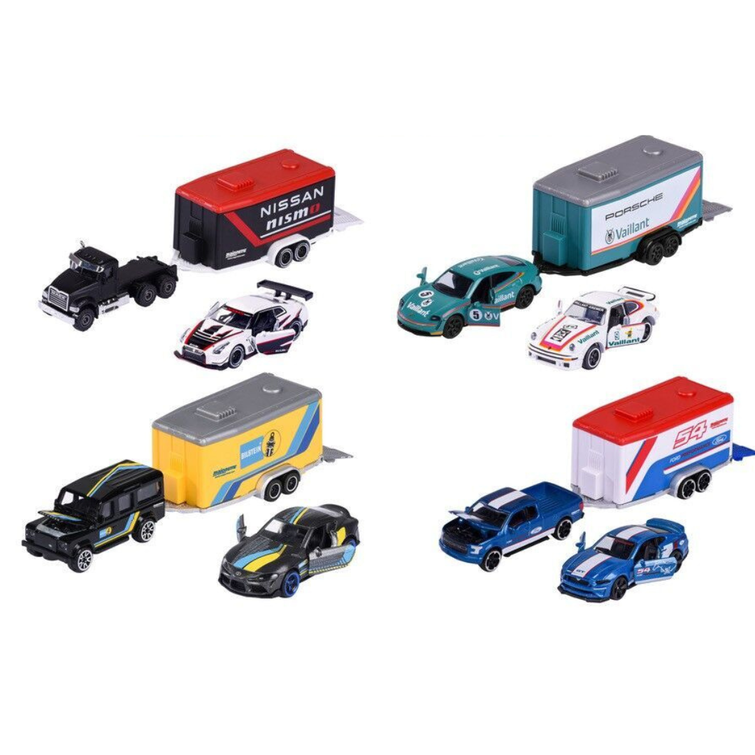 Majorette - Racing Deluxe Trailer, Assorted
