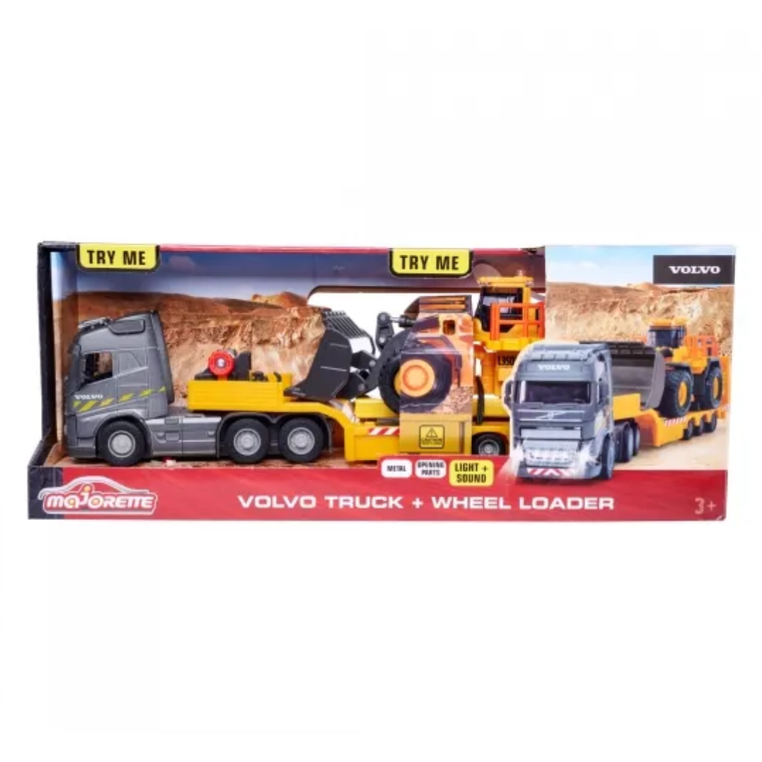Majorette Volvo Fh-16 Truck + Wheel Loader L350h - Light And Sound 5