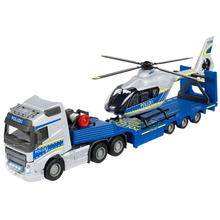 Majorette - Volvo Truck + Airbus Police Helicopter