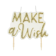 Make A Wish Candle - Glitter 3 Inch