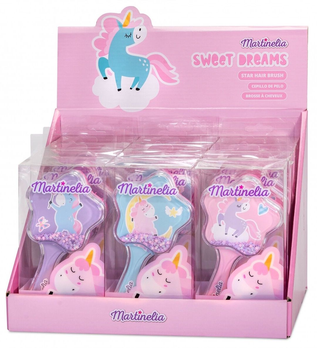 Martinelia Glitterary Hair Brush Unicorn 3