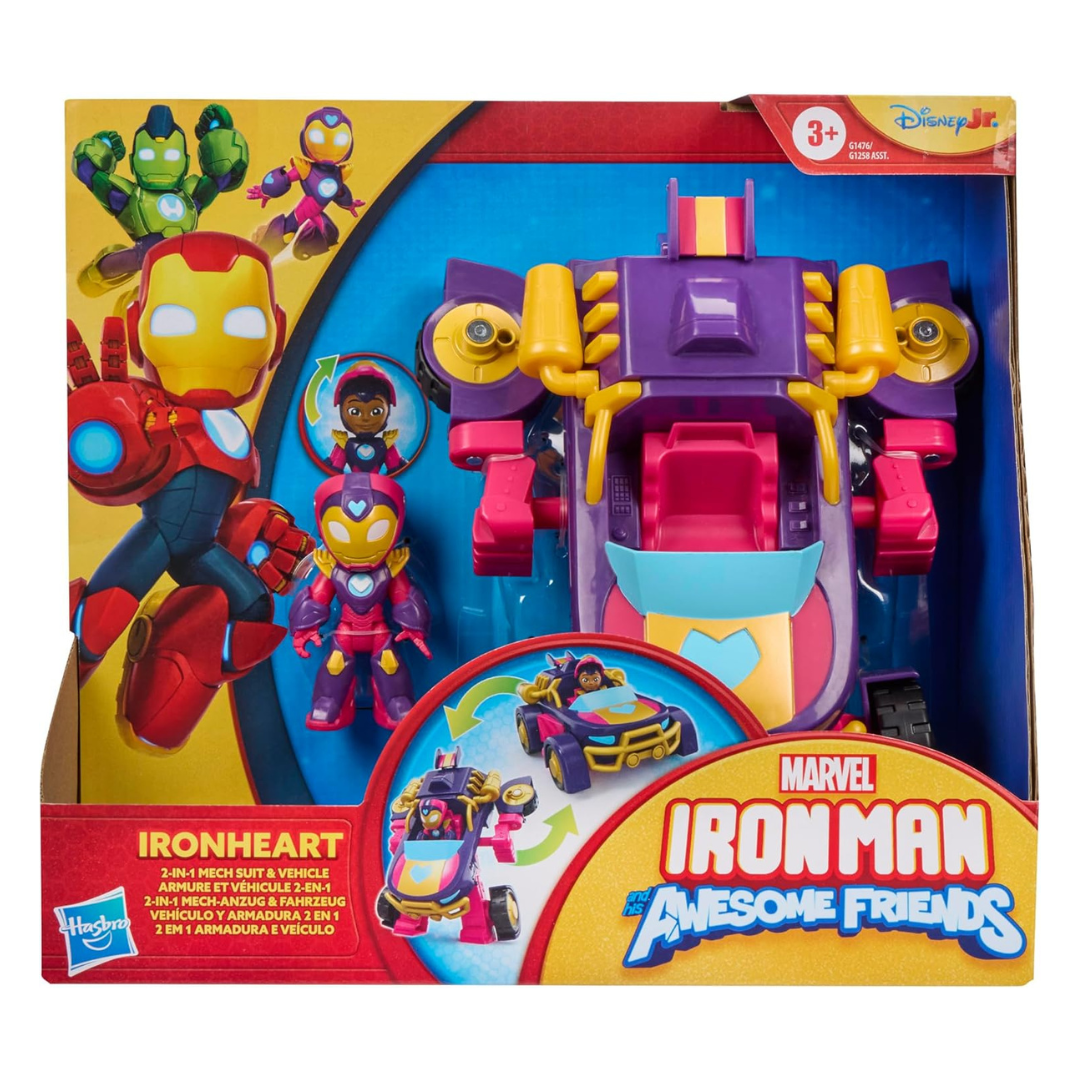 Marvel Iron Man & His Awesome Friends Ironheart 2-in-1 Mech Suit & Vehicle