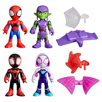 Hasbro Marvel Web-Slinging Adventure Set, 3-Inch-Scale (7.6 cm) Action Figure Set