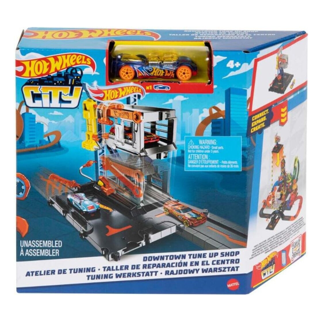 Mattel Hotwheels City Downtown Car Wash Speed Clean1