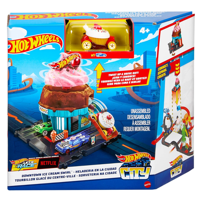 Mattel Hotwheels City Downtown Ice Cream Shop 1