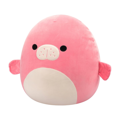 Medium Plush Squishmallows 12” -Morlai - Coral Manatee - Fuzzamallows