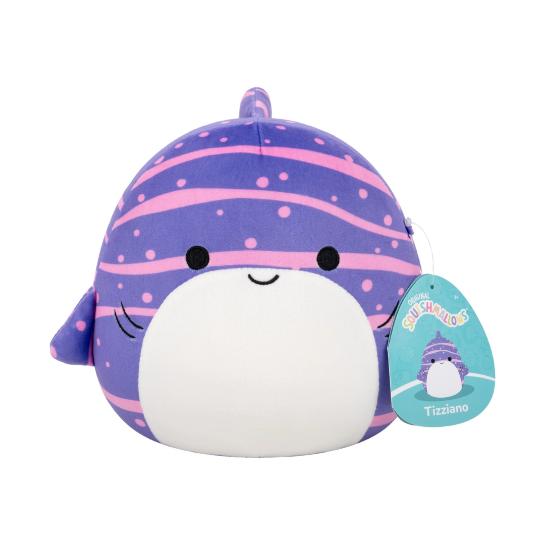 Medium Plush Squishmallows 12” - Purple Striped Whale Shark