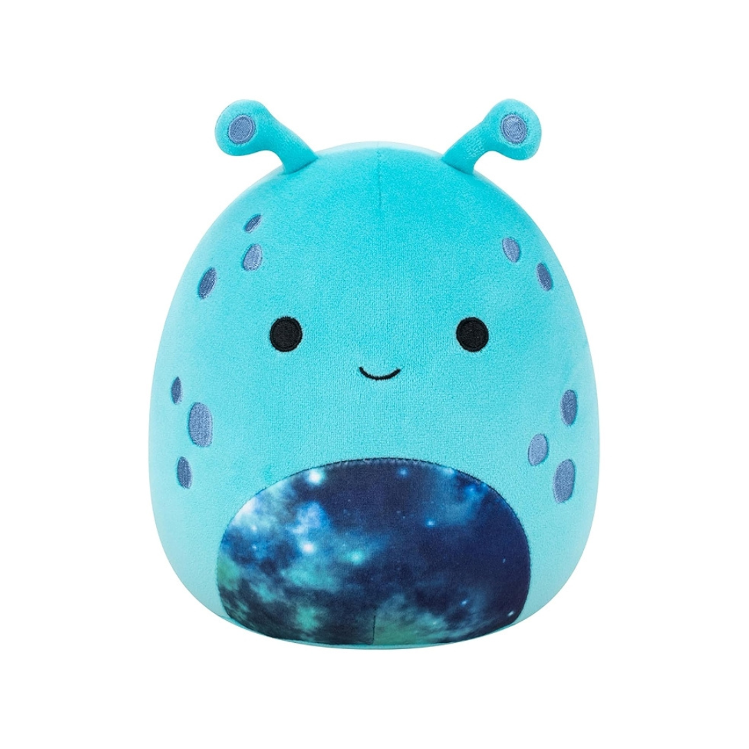 Medium Plush Squishmallows 12” - Teal Alien W/Dark Blue Galaxy Belly