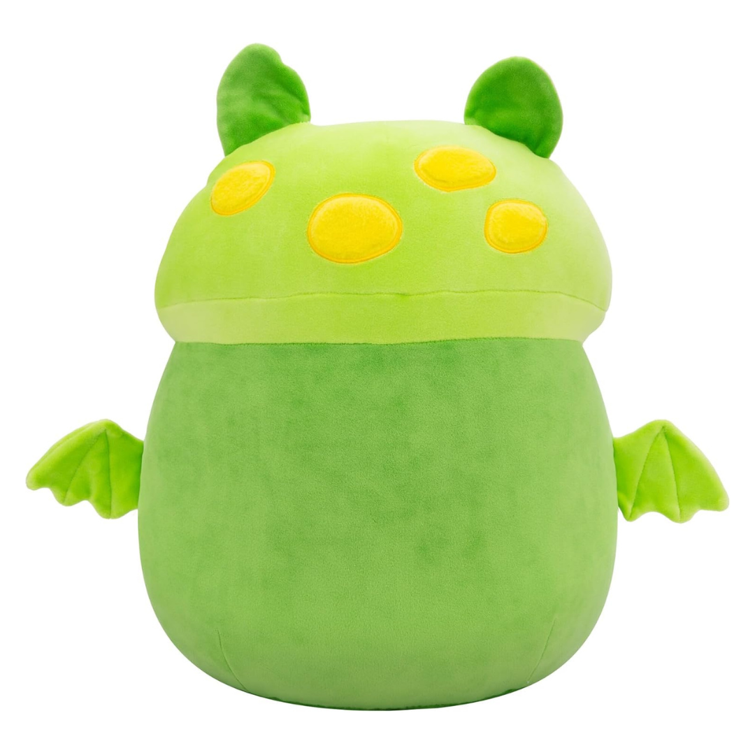 Medium Plush Squishmallows 12” - Earling - Neon Green Mushroom Bat W/Fuzzy Belly