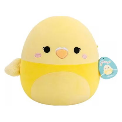 Medium Plush Squishmallows 12” - Yellow Parakeet Bird
