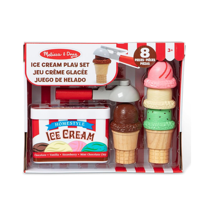 Melissa And Doug Scoop And Stack Ice Cream Cone Magnetic with Box Complete Set