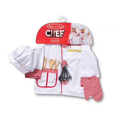 Melissa & Doug Chef Role Play Costume Dress - Up Set With Realistic Accessories: