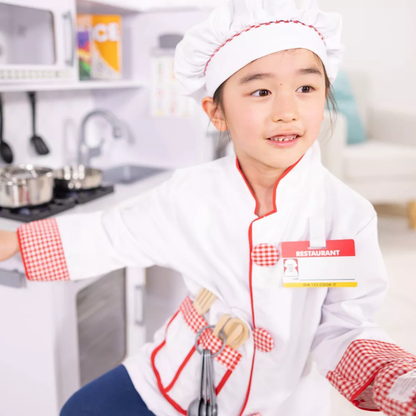 Melissa & Doug Chef Role Play Costume Dress - Up Set With Realistic Accessories: