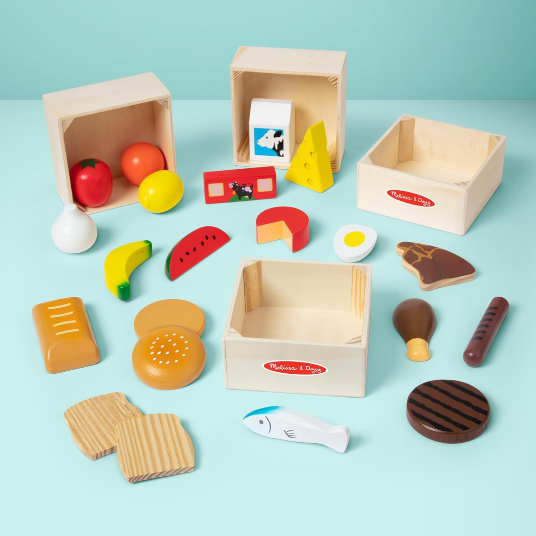 Melissa & Doug Food Groups Wooden Play
