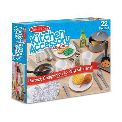 Melissa Doug Kitchen 22pcs Accessory Set