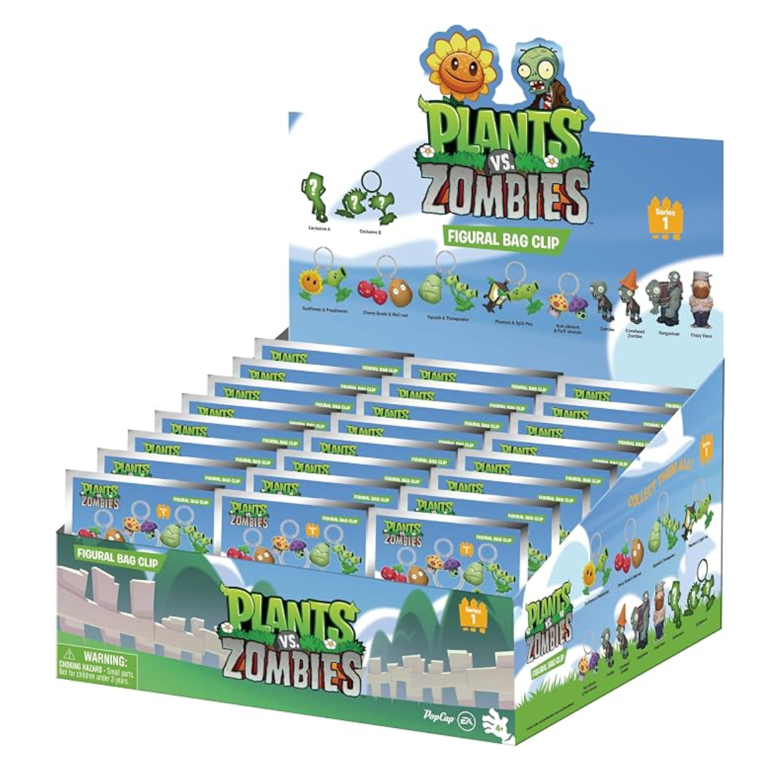Monogram: Plants vs Zombies 3D Foam Bag Clip, Series 1