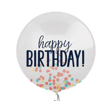 Multi Colored Happy Birthday Confetti Balloon - 24 Inch
