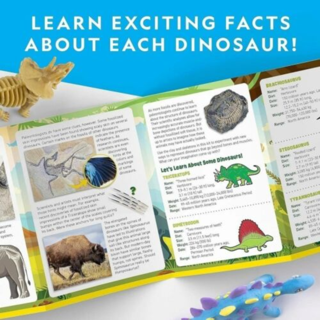 Nat Geo Dino Skeletons With Modeling Clay 3