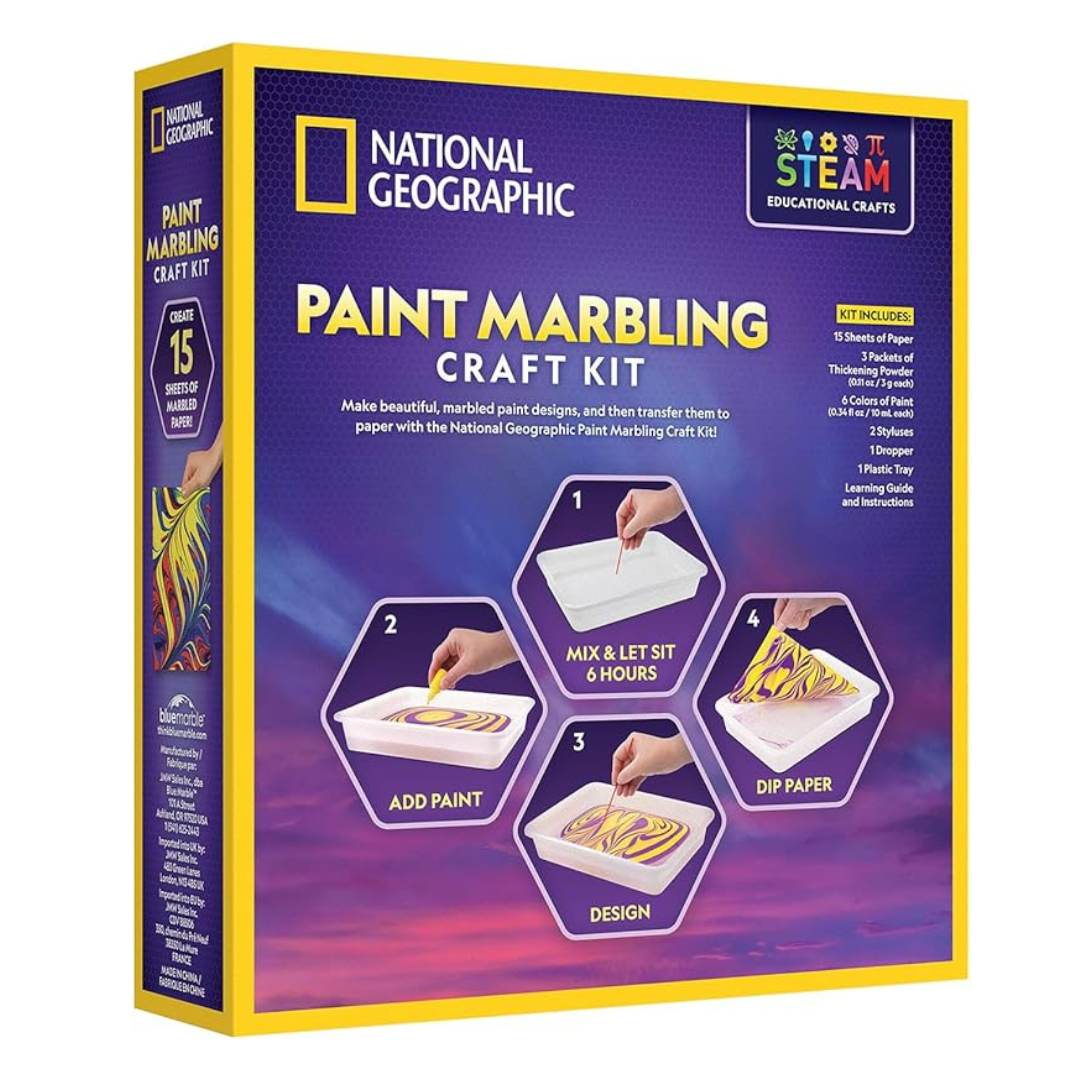 Nat Geo Paint Marbling Craft Kit 2