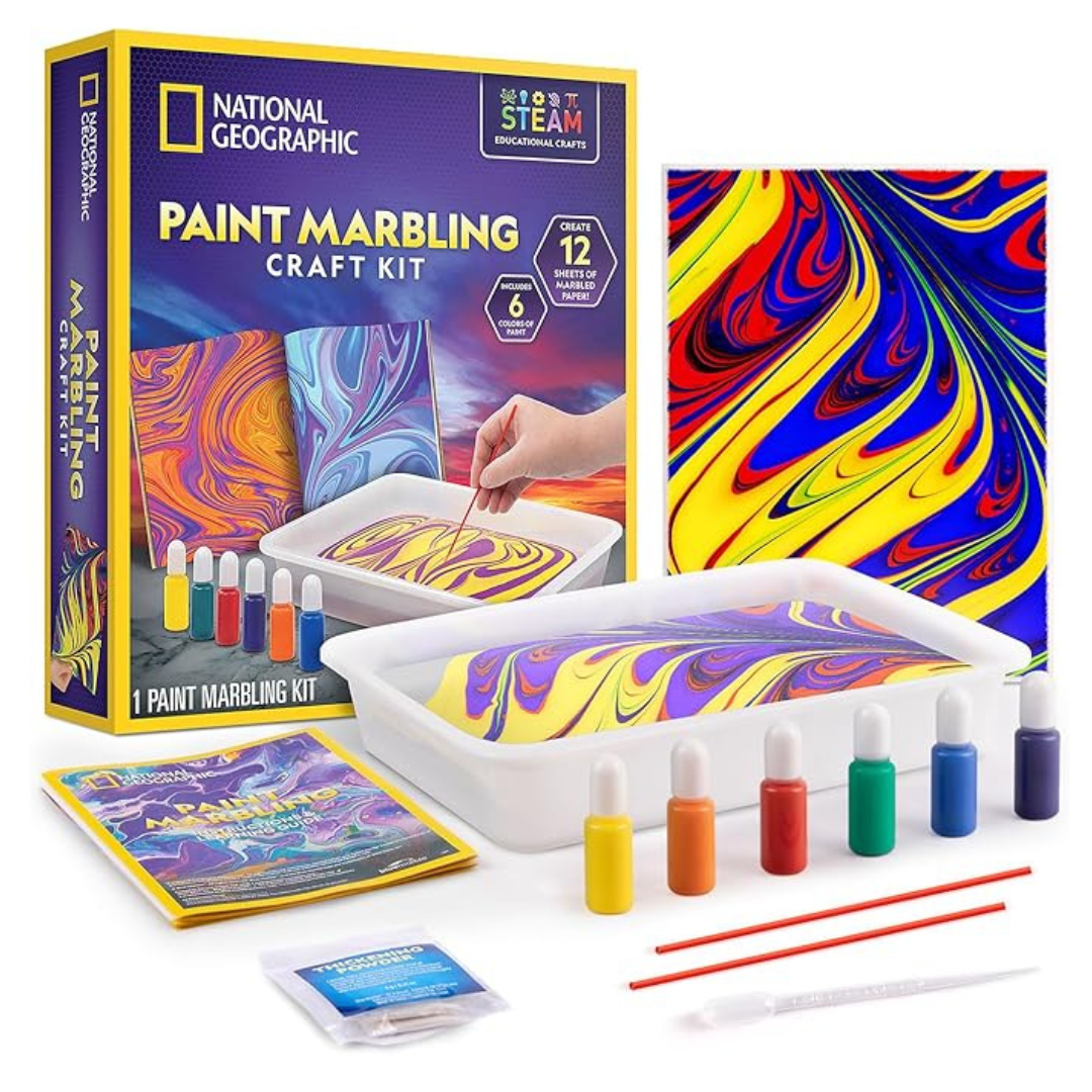 Nat Geo Paint Marbling Craft Kit 3