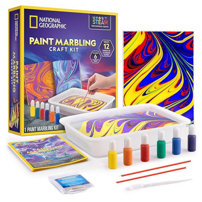 Nat Geo Paint Marbling Craft Kit 3