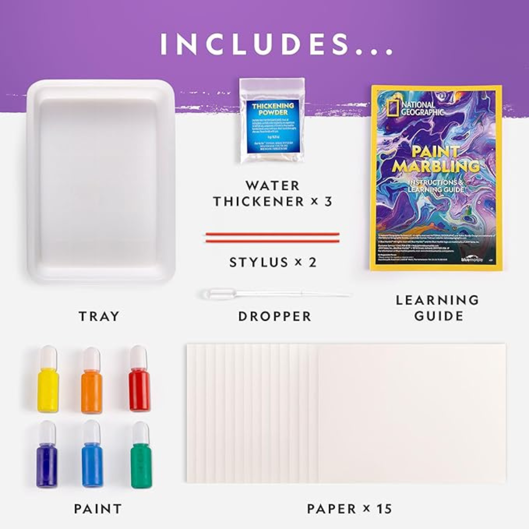 Nat Geo Paint Marbling Craft Kit 6