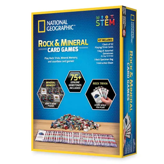 Nat Geo Rock & Mineral Card Games 2