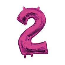 Number 2 Pink Mini Foil Balloon - 16 Inch