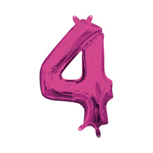 Number 4 Pink Mini Foil Balloon - 16 Inch