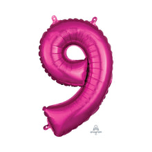 Number 9 Pink Mini Foil Balloon