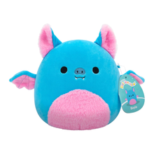 Medium Plush Squishmallows 12” -Boyle - Blue Fruit Bat W/Pink Belly - Fuzzamallows