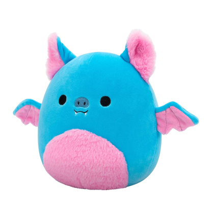 Medium Plush Squishmallows 12” -Boyle - Blue Fruit Bat W/Pink Belly - Fuzzamallows