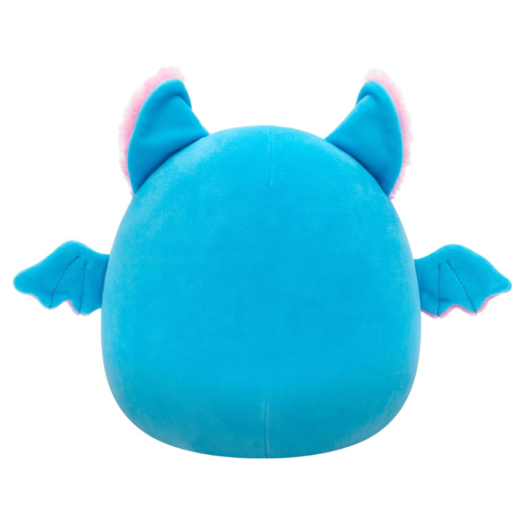 Medium Plush Squishmallows 12” -Boyle - Blue Fruit Bat W/Pink Belly - Fuzzamallows