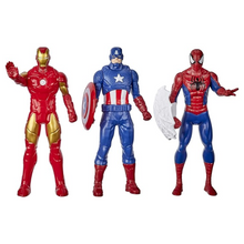 Hasbro Marvel 6-Inch Scale Iron Man, Spider-Man, Captain America Action Figure Toy Pack of 3