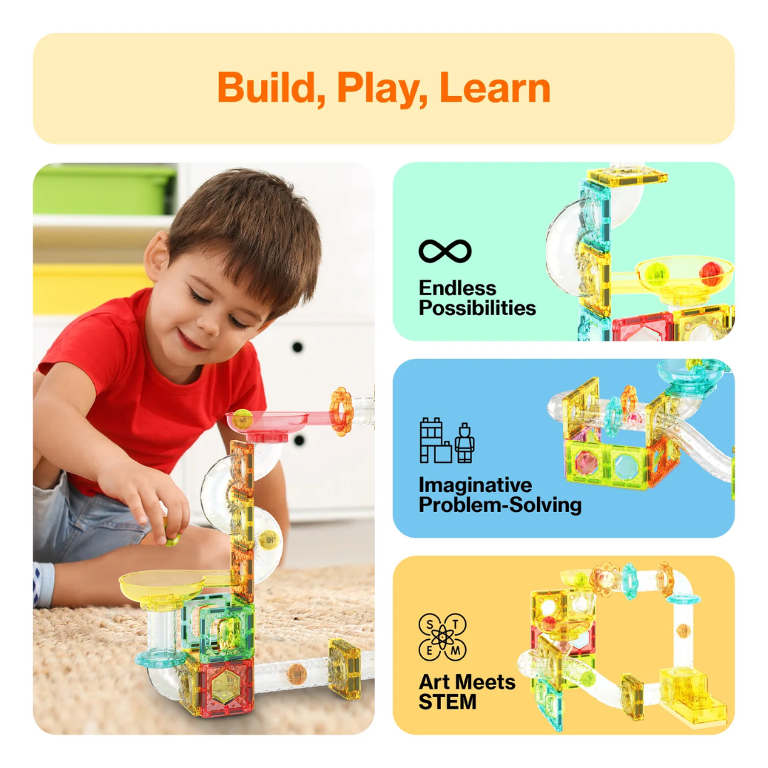 Picasso Magnetic Marble Run Launchr 80pc