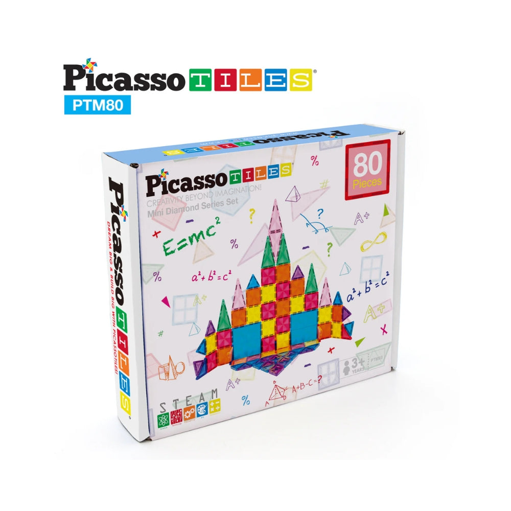 Picasso Magnetic Tiles Mini Diamond Buildng 80 Pcs - 4