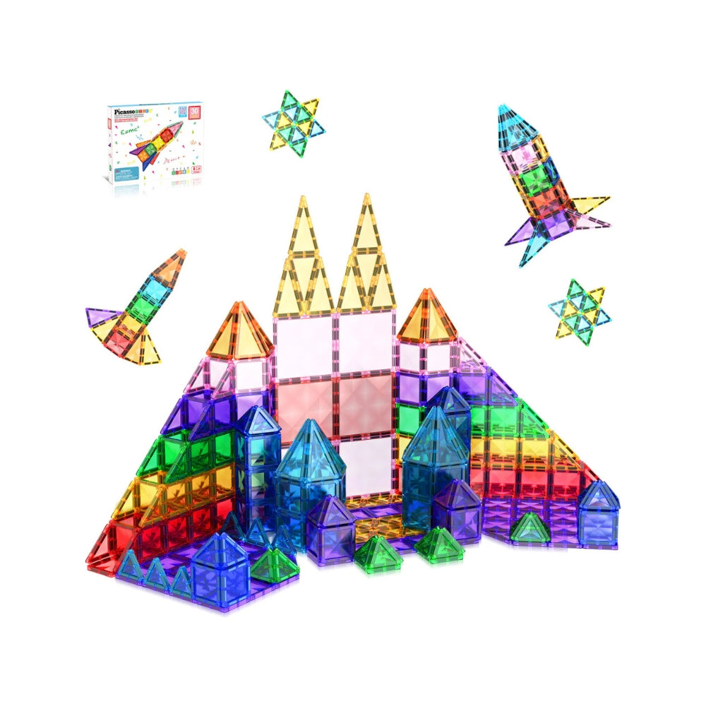 Picasso Magnetic Tiles Mini Diamond Rocket 30 Pcs - 2