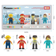 Picasso Manetic City Build Figures 4pcs
