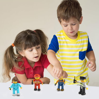Picasso Manetic City Build Figures 4pcs