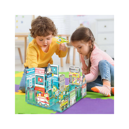 Picasso Tiles  Magnetic Tiles for Kids – Metro City Theme 50PCS STEM Construction Building Blocks4