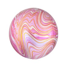 Pink Marble Orbz Foil Balloon