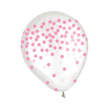 Pink Print Confetti Latex Balloon - 6 Pieces - 2
