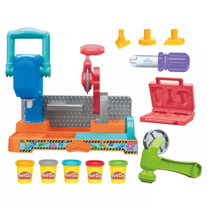 Play-Doh Stamp and Saw Tool Bench Playset - 8 pcs.