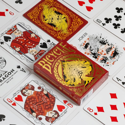 Playing Cards: Bicycle - Dragon Red 4