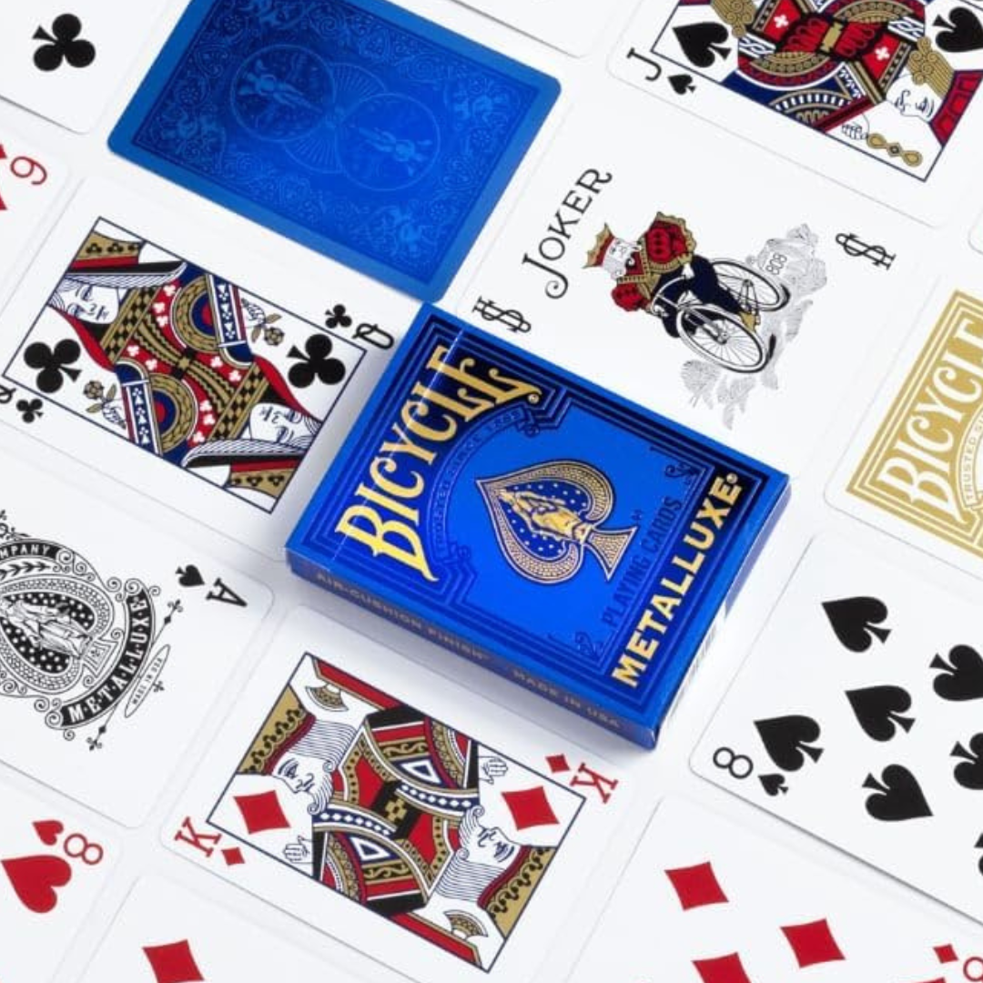 Playing Cards: Bicycle - Metalluxe Blue 2
