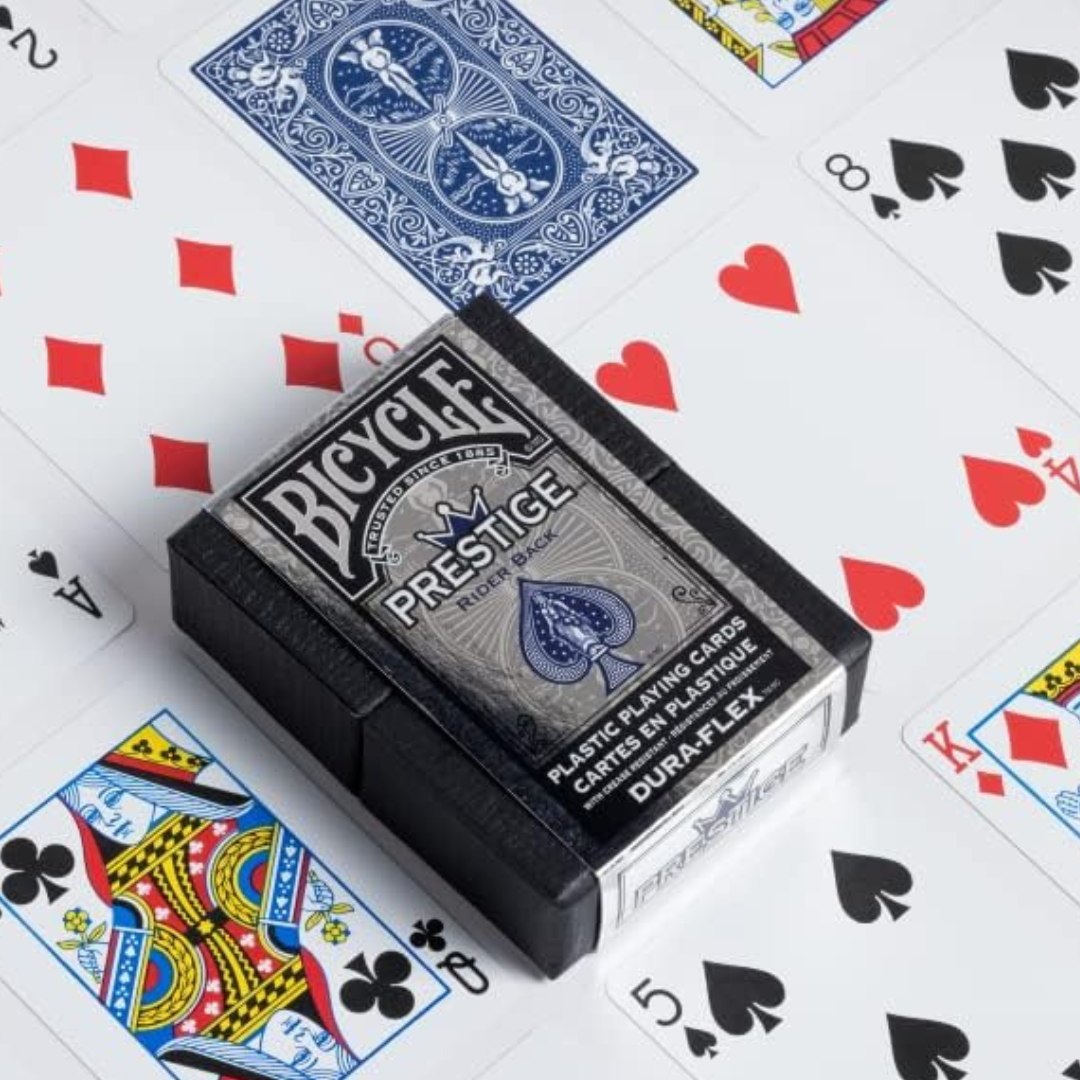 Playing Cards: Bicycle - Prestige Rider Back Mix Blue/Red 8