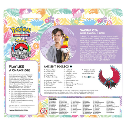 Pokémon Trading Card- World Championship Deck 2024 3