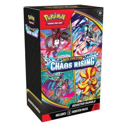 PRE ORDER : Pokemon Trading Card- Mega Evolutions Chaos Rising Booster Bundle