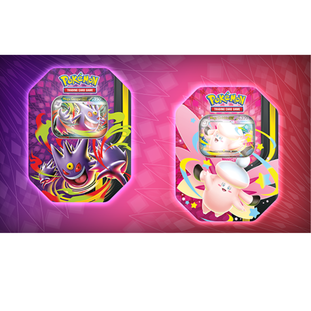 PRE ORDER : Pokemon Trading Card- Mega Moonlit EX Tin