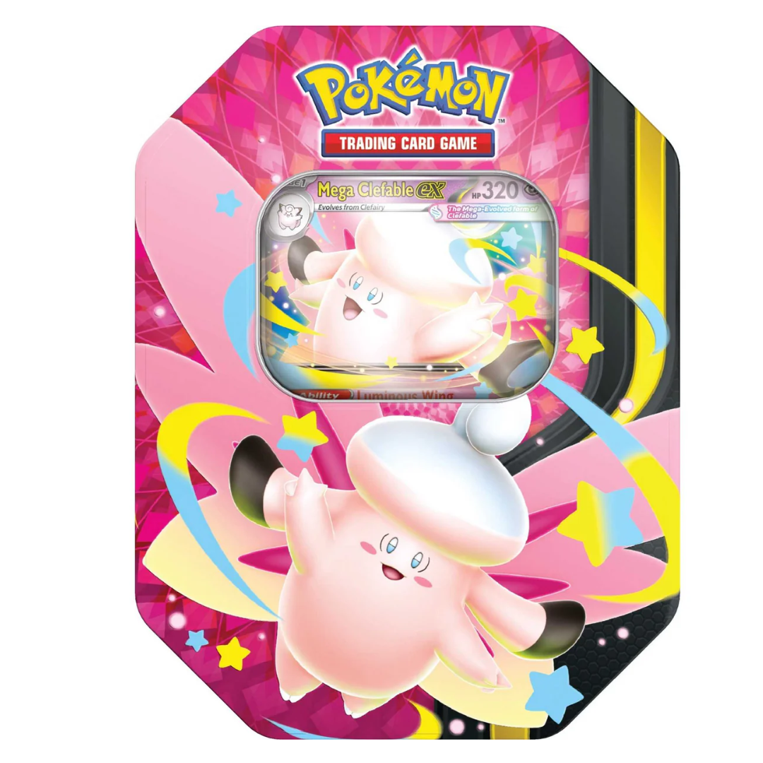 PRE ORDER : Pokemon Trading Card- Mega Moonlit EX Tin